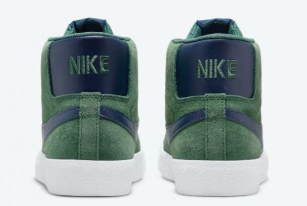 Cheap Nike SB Blazer Mid Noble Green Noble Green Midnight Navy 2021 For Sale 864349-302-2