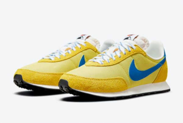 Cheap Nike Waffle Trainer 2 Yellow Strike Hyper Royal-Saturn Gold 2021 For Sale DC8865-700-2