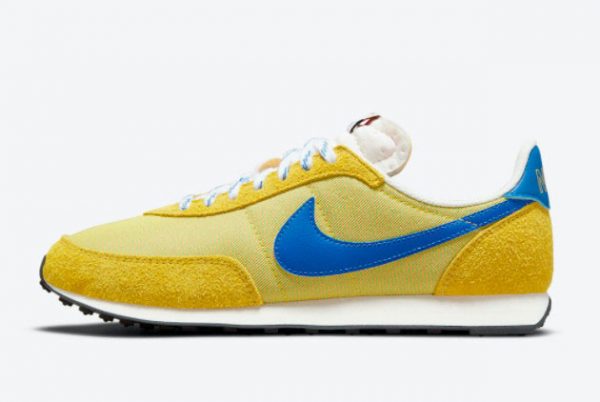 Cheap Nike Waffle Trainer 2 Yellow Strike Hyper Royal-Saturn Gold 2021 For Sale DC8865-700