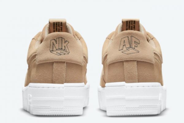 Latest Nike Air Force 1 Pixel Tan Suede Hemp White 2021 For Sale DQ5570-200-2