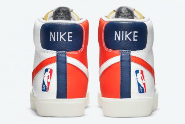 Latest NBA x Nike Blazer Mid ’77 EMB Knicks White Orange-Blue Void-Sail 2021 For Sale DD8025-100-3