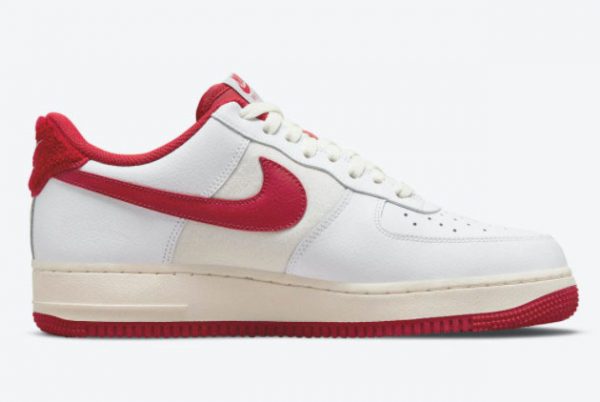 Latest Nike Air Force 1 ’07 LV8 White Gym Red-Sail 2021 For Sale DO5220-161-1