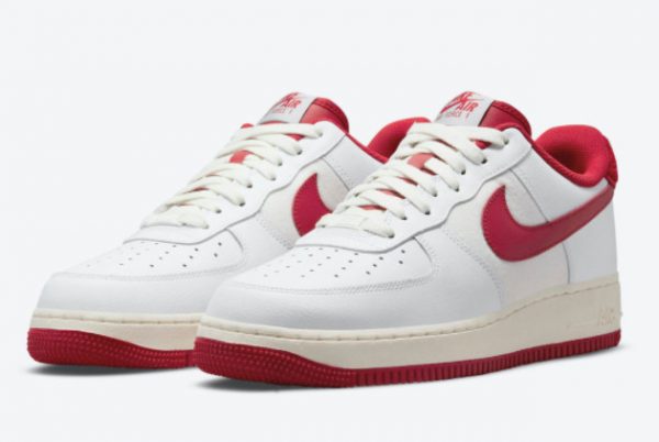 Latest Nike Air Force 1 ’07 LV8 White Gym Red-Sail 2021 For Sale DO5220-161-2