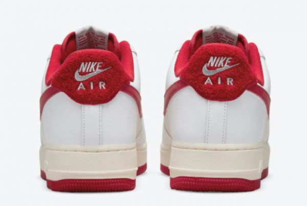 Latest Nike Air Force 1 ’07 LV8 White Gym Red-Sail 2021 For Sale DO5220-161-3