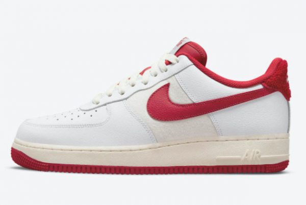 Latest Nike Air Force 1 ’07 LV8 White Gym Red-Sail 2021 For Sale DO5220-161
