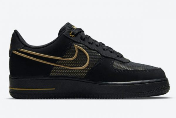Latest Nike Air Force 1 Low Legendary Black Gold 2021 For Sale DM8077-001-1