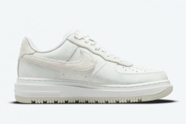 Latest Nike Air Force 1 Luxe Summit White Summit White Summit White-Light Bone 2021 For Sale DD9605-100-1