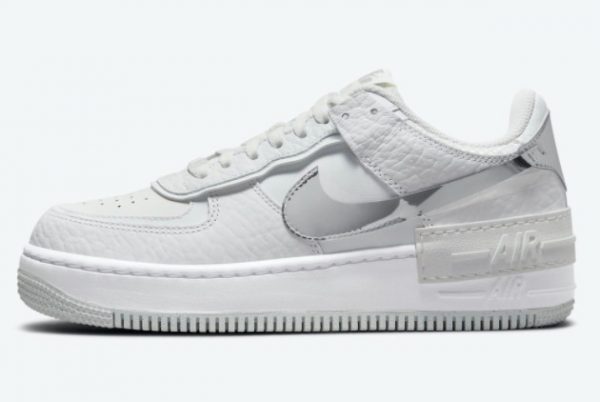 Latest Nike Air Force 1 Shadow White Silver 2021 For Sale DQ0837-100