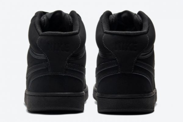 Latest Nike Court Vision Mid Triple Black Black Black-Black 2021 For Sale CU6620-001-2