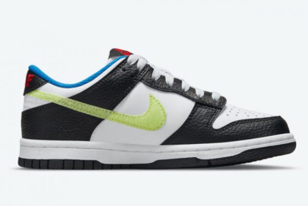 latest nike turbo dunk low gs giant hangtags white black volt 2021 for sale dq0977 100 1 600x402