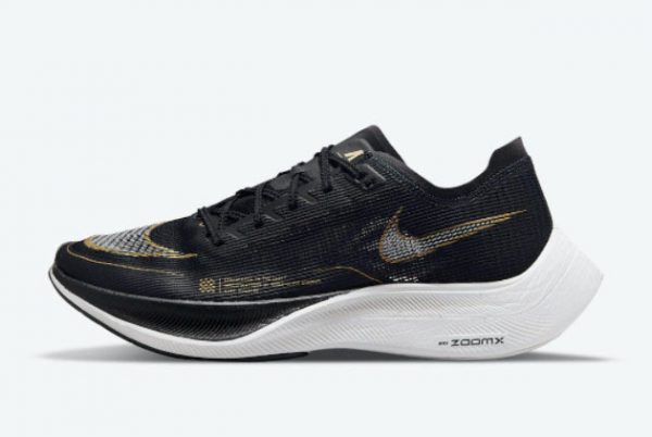 Latest Nike ZoomX VaporFly NEXT% 2 Black Gold 2021 For Sale CU4111-001