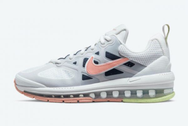 New Nike Air Max Genome WMNS White Grey-Pink-Green 2021 For Sale DC4057-100
