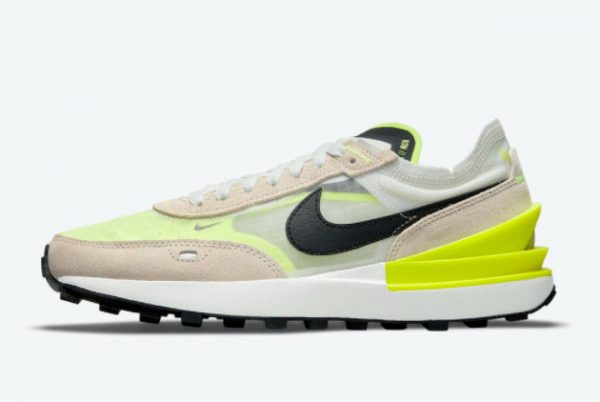 New Nike Waffle One Summit White/Black-Rattan-Volt 2021 For Sale DN4696-101