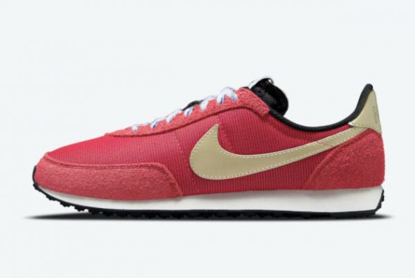 New Nike Waffle Trainer 2 K2 Gym Red Metallic Gold Star-Hyper Royal-Black 2021 For Sale DC8865-600