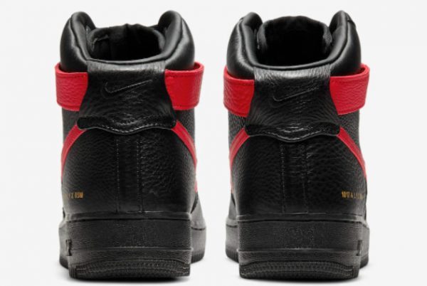 Cheap Alyx x Nike Air Force 1 High Black/University Red 2021 For Sale CQ4018-004-3