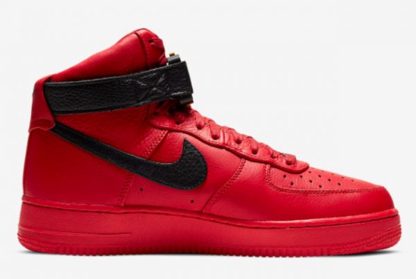 Cheap Alyx x Nike Air Force 1 High University Red/Black 2021 For Sale CQ4018-601-1