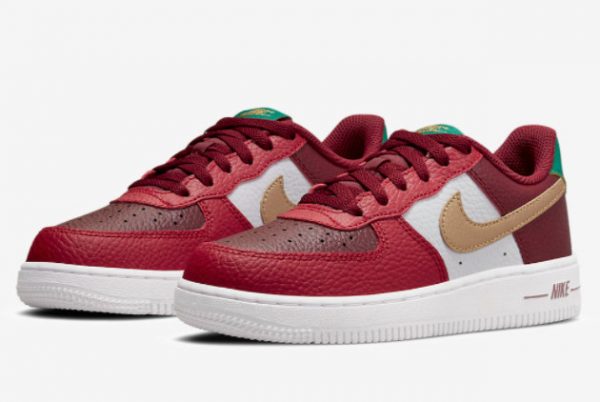 Cheap Nike Air Force 1 GS Christmas 2021 For Sale DQ4710-600-2