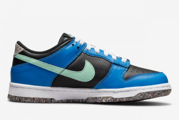 Cheap Nike Dunk Low GS Crater Black Blue 2021 For Sale DR0165-001-1