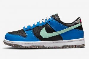 Cheap zoom Nike Dunk Low GS Crater Black Blue 2021 For Sale DR0165-001