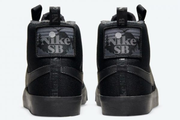 Cheap Nike SB Blazer Mid Premium Acclimate Pack Black Black 2021 For Sale DC8903-002-3