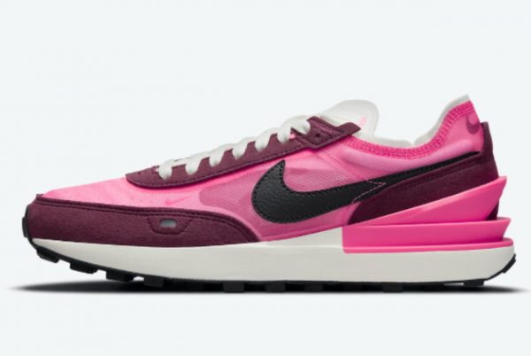 Cheap Nike Women Waffle One Bright Pink Burgundy 2021 For Sale DQ0855-600