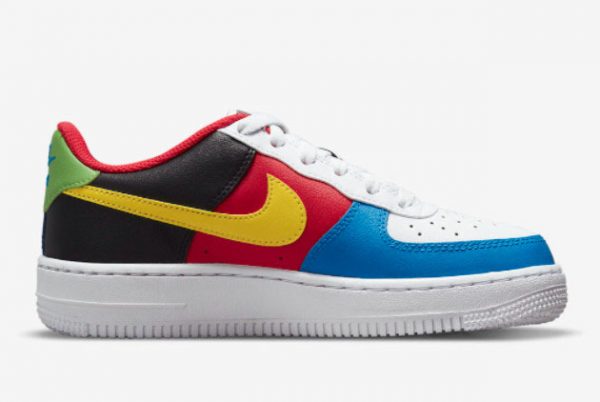 Cheap UNO x Nike Air Force 1 Low White/Yellow Zest-University Red 2021 For Sale DC8887-100-1