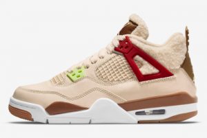 Latest Air Jordan 4 GS Where The Wild Things Are Sail University Red-Hemp-Barely Volt 2021 For Sale DH0572-264