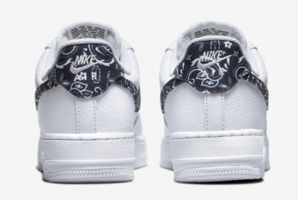 Latest Nike Air Force 1 Low Black Paisley White Black-White 2021 For Sale DH4406-101-3