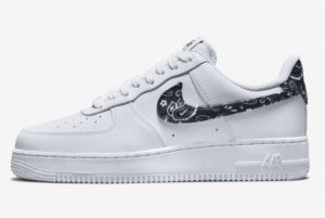 Latest Nike Air Force 1 Low Black Paisley White Black-White 2021 For Sale DH4406-101