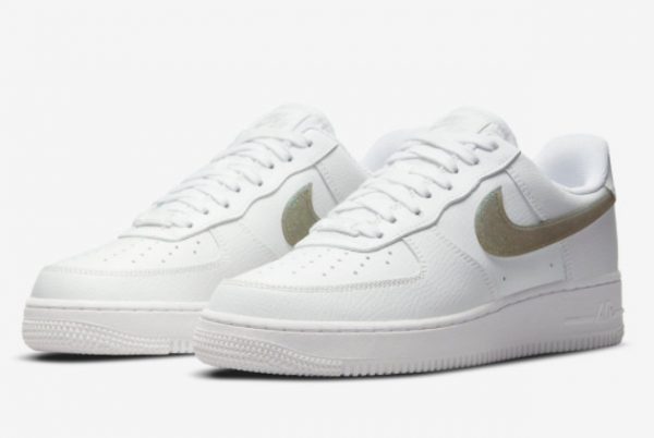 Latest Nike Air Force 1 Low Glitter Swoosh 2021 For Sale DH4407-101-2