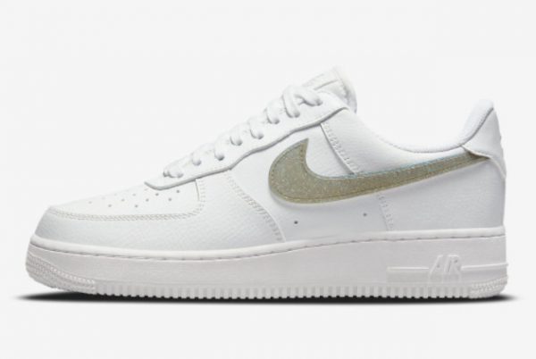 Latest Nike Air Force 1 Low Glitter Swoosh 2021 For Sale DH4407-101