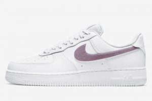 Latest Nike Air Force 1 Low Glitter Swoosh Purple Glitter 2021 For Sale DH4407-102