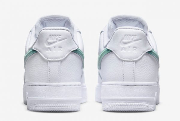 Latest Nike Air Force 1 Low Glitter Swoosh White Green 2021 For Sale DH4407-100-3