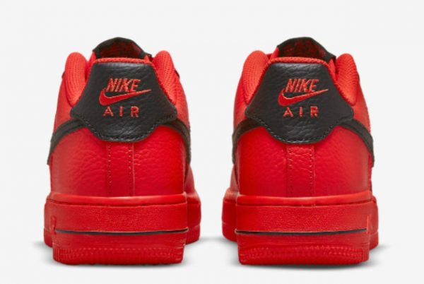 Latest Nike Air Force 1 Low GS Mesh Pocket Red Black 2021 For Sale DH9596-600-3