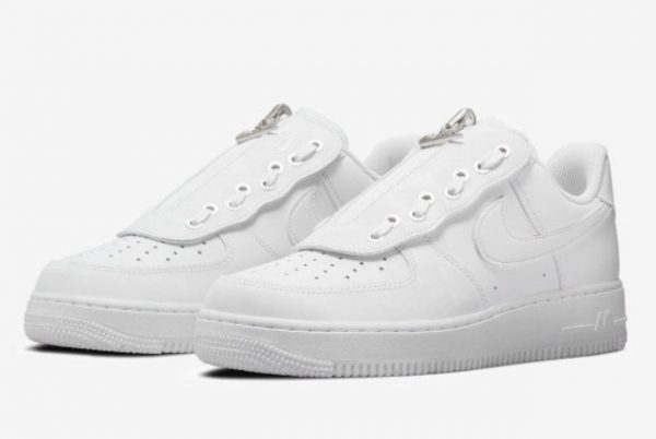 Latest Nike Air Force 1 Low Shroud White White-Metallic Silver 2021 For Sale DC8875-100-2