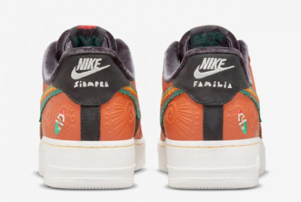 Latest Nike Air Force 1 Low Siempre Familia Sport Spice Black-University Gold-Green Noise 2021 For Sale DO2157-816-3