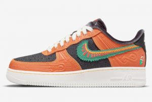 Latest Nike Air Force 1 Low Siempre Familia Sport Spice Black-University Gold-Green Noise 2021 For Sale DO2157-816