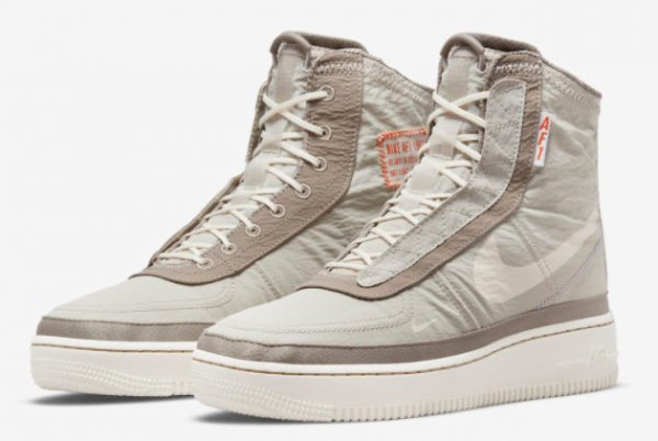 Latest Nike Air Force 1 Shell WMNS Sail Orange 2021 For Sale DO7450-211-2