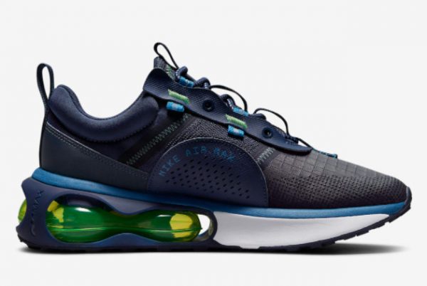 Latest Nike Air Max 2021 Obsidian Obsidian Lime Glow-Brigade Blue-White 2021 For Sale DH4245-400-1