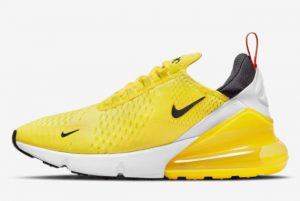 Latest Nike Air Max 270 Yellow Black White 2021 For Sale DQ4694-700