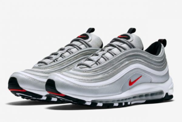 Latest Nike Air Max 97 Silver Bullet Metallic Silver Varsity Red-Black-White 2022 For Sale-1