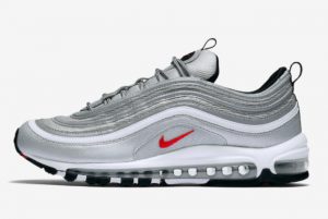 latest nike air max 97 silver bullet metallic silver varsity red black white 2022 for sale 300x201