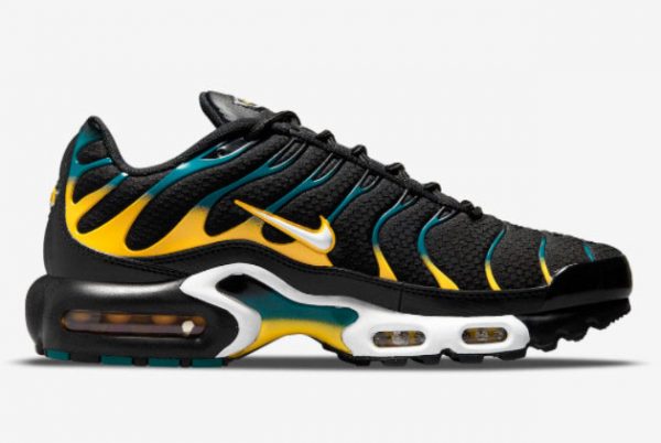 Latest Nike Air Max Plus Black Yellow Teal 2021 For Sale DH4776-001-1