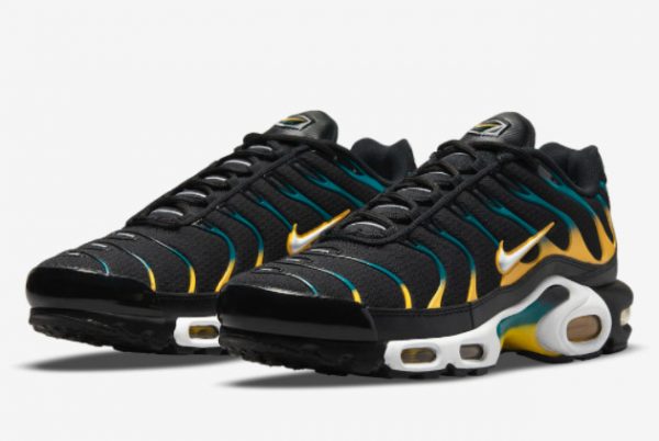 Latest Nike Air Max Plus Black Yellow Teal 2021 For Sale DH4776-001-2
