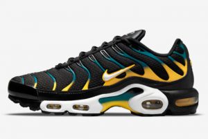Latest Nike Air Max Plus Black Yellow Teal 2021 For Sale DH4776-001