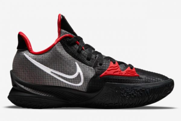 Latest Nike Kyrie Low 4 Bred Black White-University Red 2021 For Sale CW3985-006-1