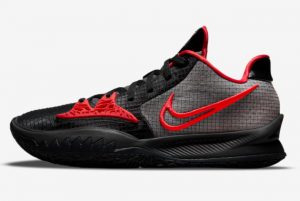 Latest Nike Kyrie Low 4 Bred Black White-University Red 2021 For Sale CW3985-006