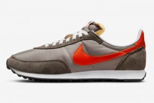Latest Nike Waffle Trainer 2 Moon Fossil Moon Fossil Ironstone-Sail-Team Orange 2021 For Sale DH1349-002