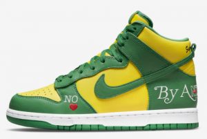 Latest Supreme x Nike SB Dunk High By Any Means Brazil 2021 For Sale DN3741-700