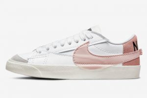 Cheap Nike Blazer Low Jumbo White Pink Grey 2021 For Sale DQ1470-102